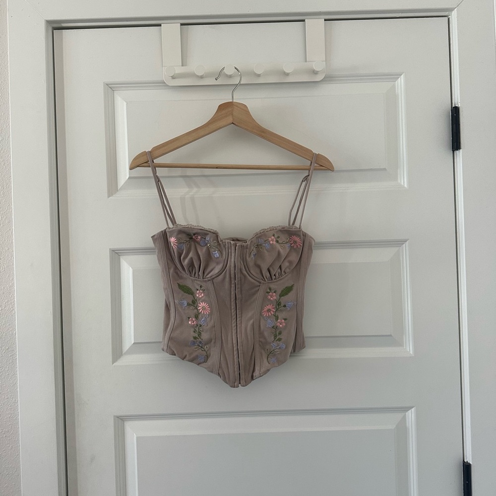 Floral Bustier Top